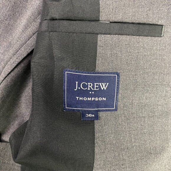 NWOT J. CREW Thompson Performance Suit Jacket Blazer Sport Coat Men's 38R Gray - Picture 7 of 16